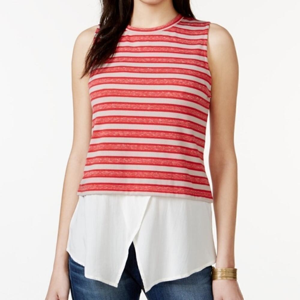 Sanctuary striped Mixed Media Top